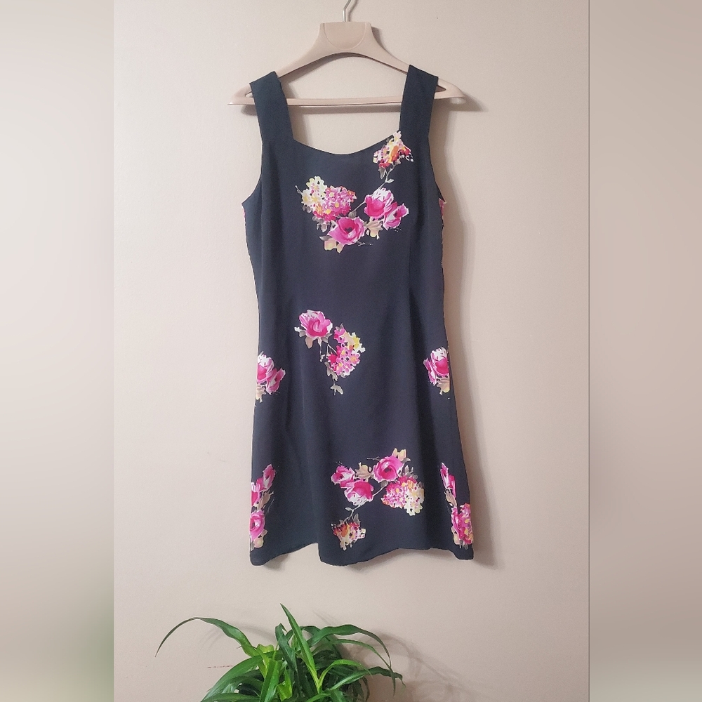 Vintage 90s Casual Corner silk dress